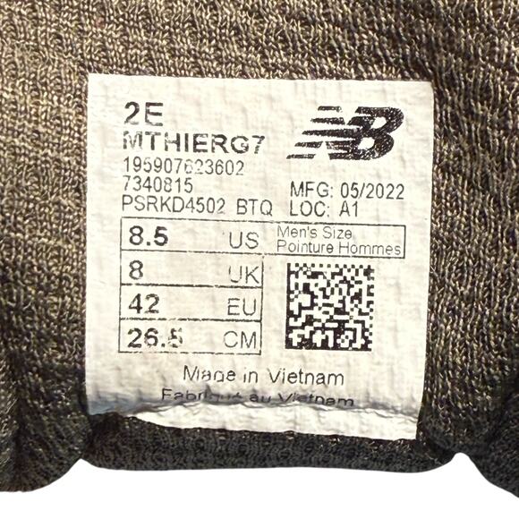 New Balance Men's Fresh Foam X Hierro V7 Men's 8.5 Trail Running Shoe Sneakers - Picture 10 of 14